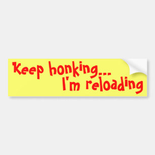 Keep honking…, lade ich neu autoaufkleber
