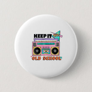 Keep It 90’s Old School Boombox Player Button