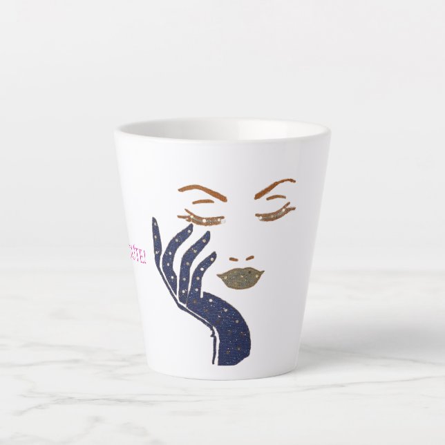 KEEP IT CUTE SERIE - NAVYBLAU MILCHTASSE (Vorderseite)