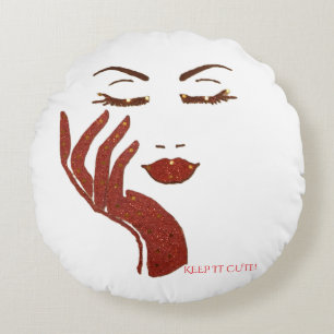 KEEP IT CUTE SERIE -ROT RUNDES KISSEN