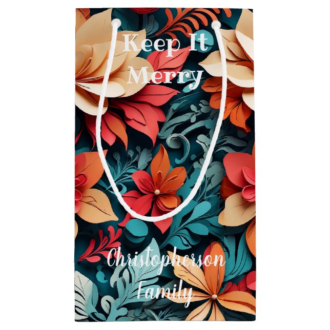 Keep It Merry Kleine Geschenktüte (Rückseite)