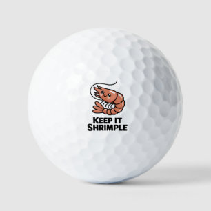 Keep It Shrimple Kawaii Garnele Golfball