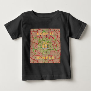 Keep It Simple: Cracked Earth Royal Clarity Art Baby T-shirt