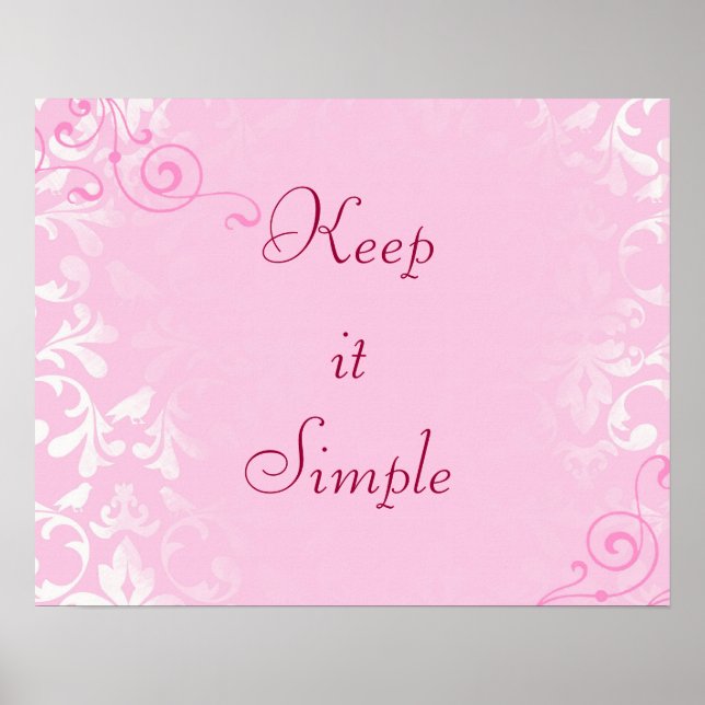 Keep it Simple Poster (Vorne)