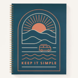 Keep It Simple Spiral Notebook Notizbuch