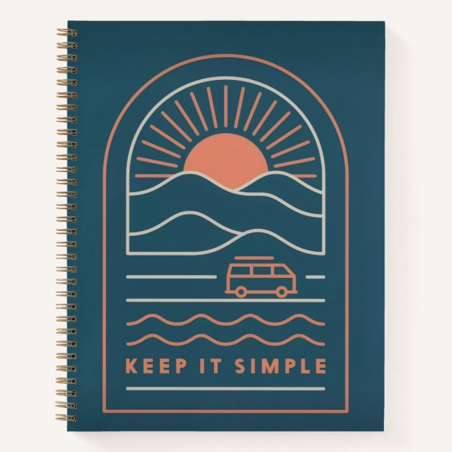 Keep It Simple Spiral Notebook Notizbuch (Vorderseite)