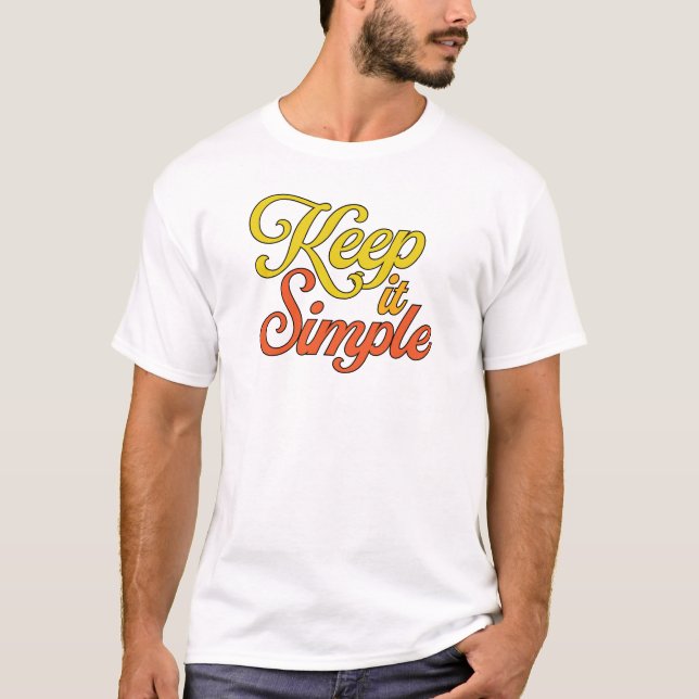 Keep It Simple T-Shirt (Yellow) (Vorderseite)