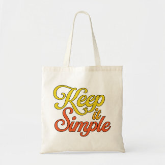 Keep It Simple Tote Bag (Yellow) Tragetasche
