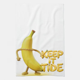 Keep It Tide – Lustige Banane-Typografie Minimalis Geschirrtuch