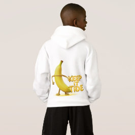 Keep It Tide – Lustige Banane-Typografie Minimalis Hoodie
