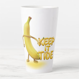 Keep It Tide – Lustige Banane-Typografie Minimalis Milchtasse