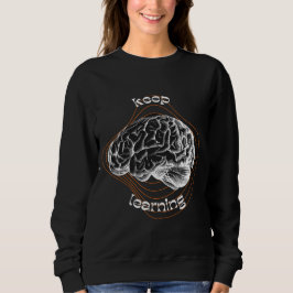 Keep Learning Inspirierender Hoodie