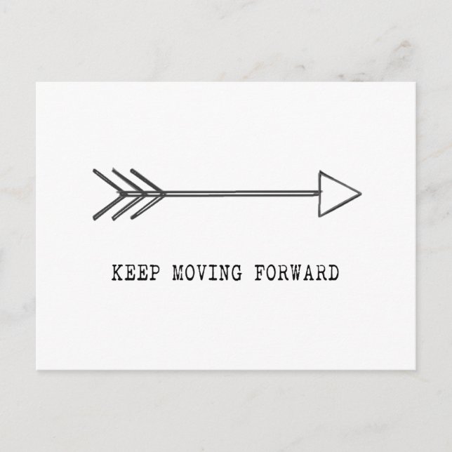 Keep Moving Forward Postkarte (Vorderseite)