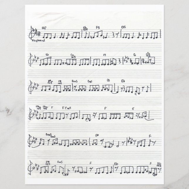 Keep Of The Promise Song Sheet Music Paper Sheet (Vorderseite)