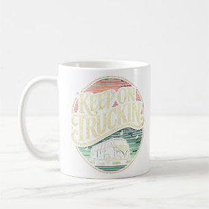 Keep On Truckin’ Retro 60er Kaffeetasse