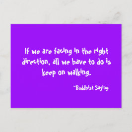 Keep on Walking Postcard Postkarte