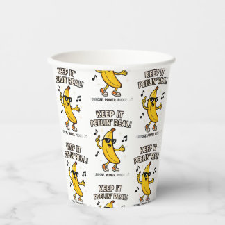 Keep Peelin  Cloth Napkin Pappbecher