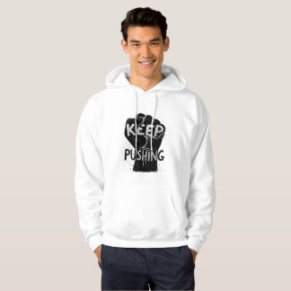 Keep Pushing – Motivational Typography Design Hoodie