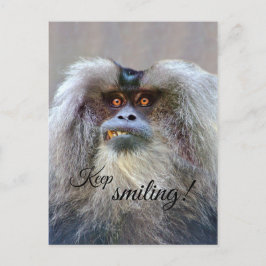 Keep smiling! postkarte