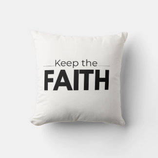 Keep the Faith - Christian Minimalist Aesthetic Sh Kissen