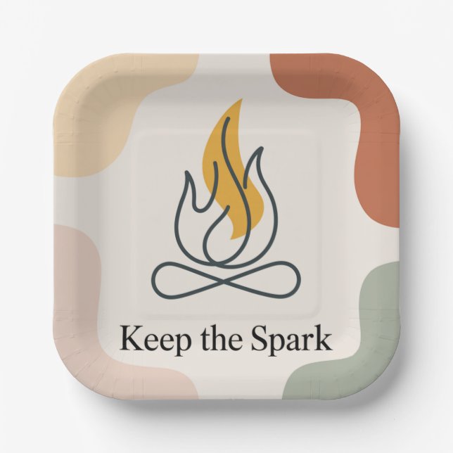 Keep The Spark Pappteller (Vorderseite)