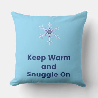 Keep warm and snuggle on throw kissen