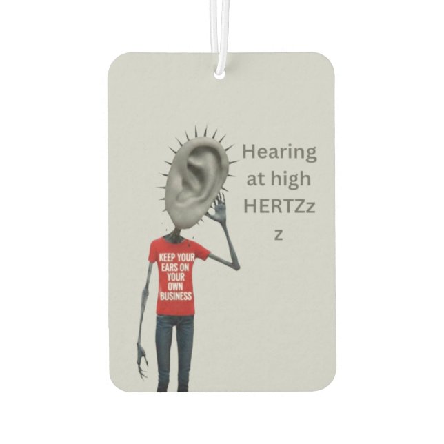 Keep your ears on your own business autolufterfrischer (Rückseite)