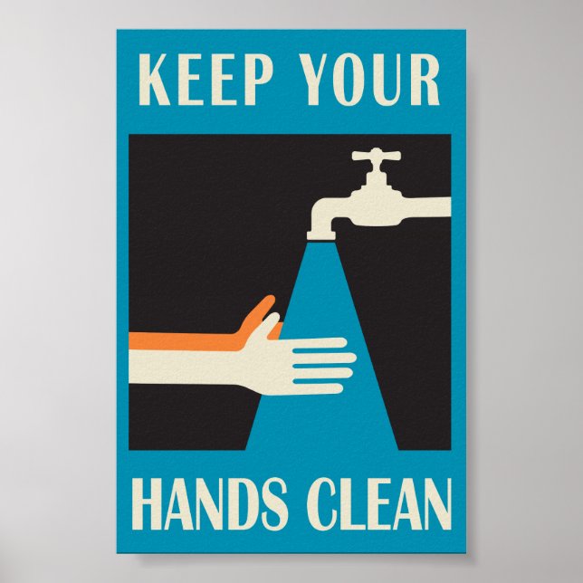 keep your hands clean poster (Vorne)