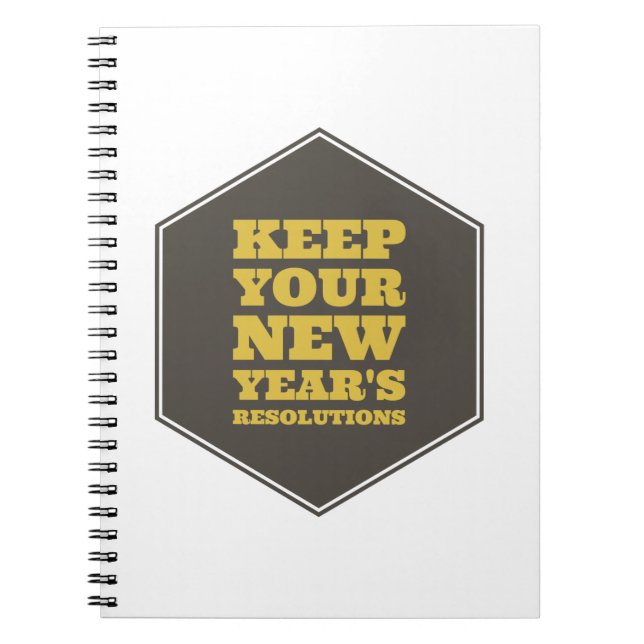 Keep Your New Year's Resolutions Notizblock (Vorderseite)
