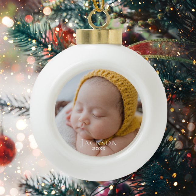 Keepake Baby Foto Keramik Kugel-Ornament (Von Creator hochgeladen)