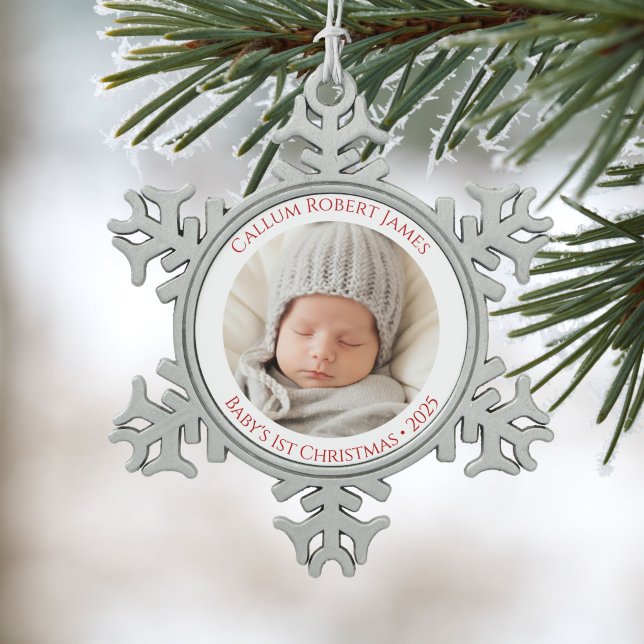 Keepake Baby's First Christmas Snowflake Ornament (Von Creator hochgeladen)