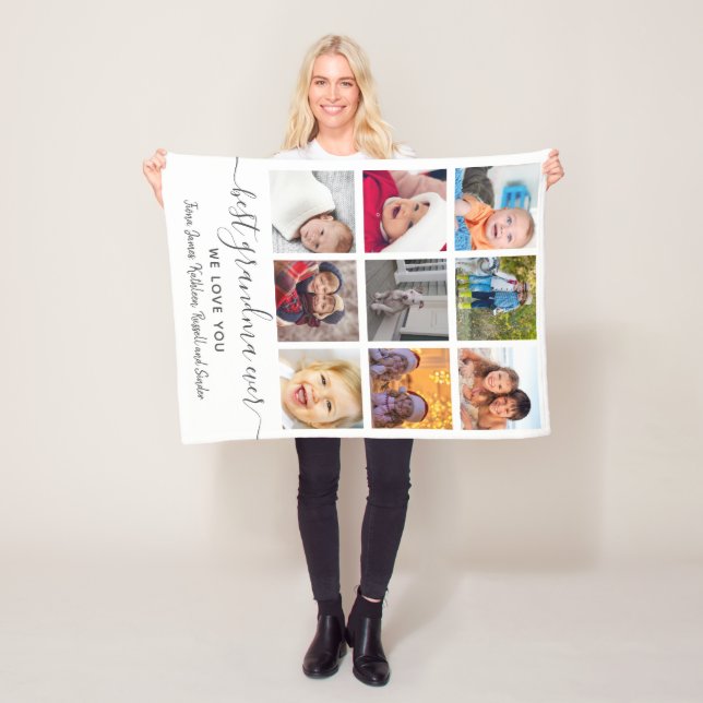 Keepake Best Oma Ewigkeit 9 Fotos Fleecedecke (Beispiel)