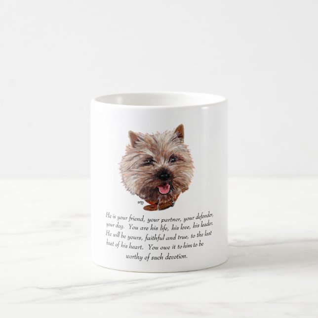 Keepake Cairn Terrier - Männlich Kaffeetasse (Mittel)