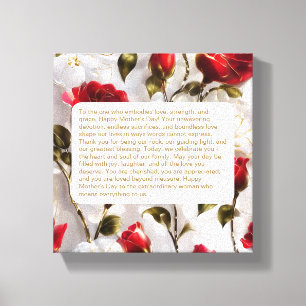 Keepake für Mama Premium Wrapped Canvas (Glanz) Leinwanddruck