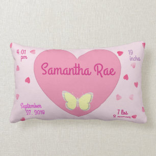 Keepake Girls Birth Pillow Lendenkissen