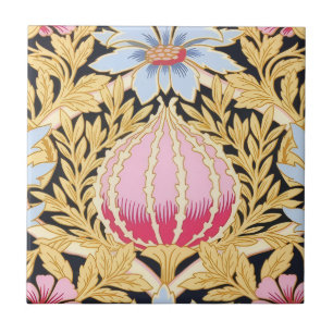 Keepake Keramik Tile - Art Nouveau Floral Pattern Fliese