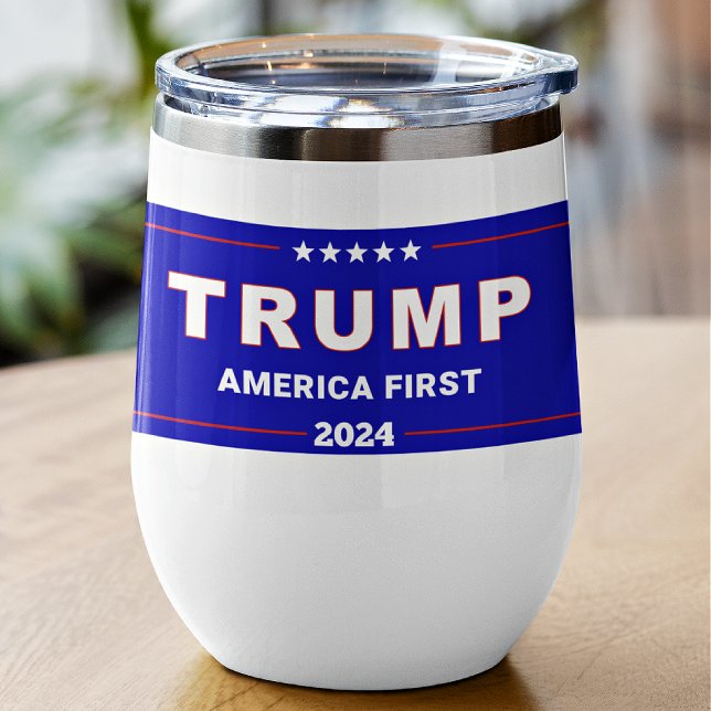 Keepake, Name Trump 2024 America First 11oz Blue (Von Creator hochgeladen)