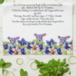 Keepake Recift Geschenk Wasserfarbe Osterhase Geschirrtuch