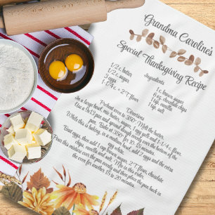 Keepake Rezept Erntedank Herbst Geschenk Geschirrtuch