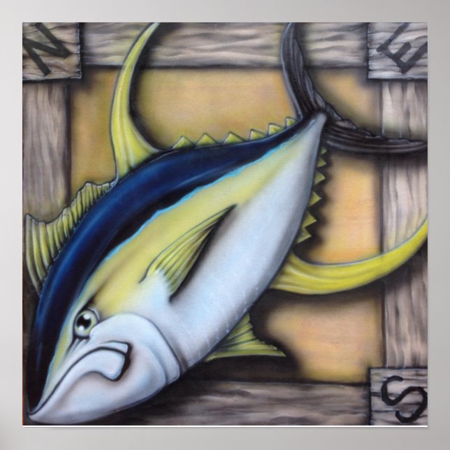 Keeper Yellowfin Thunfisch Poster (Vorne)