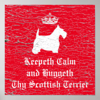 Keepeth Calm Scottish Terrier Personalize