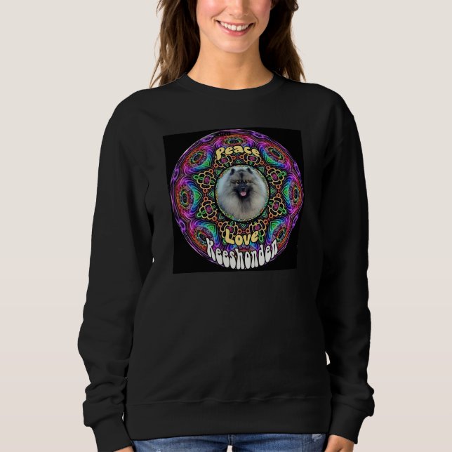 Kees in lila Mandala-Sweatshirt Sweatshirt (Vorderseite)