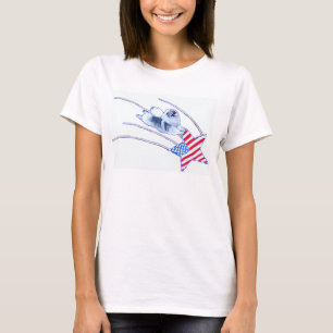 Kees Riding sur le T-shirt Flag Star