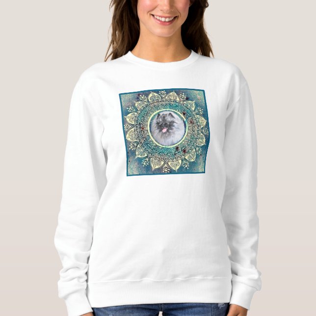 Kees sur bluegreen mandala sweatshirt (Devant)