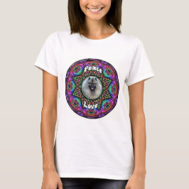 Kees sur T-shirt mandala violet clair