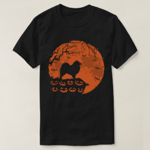 Keeshond and Moon Halloween Kostüm Hund Lover Gesc T-Shirt