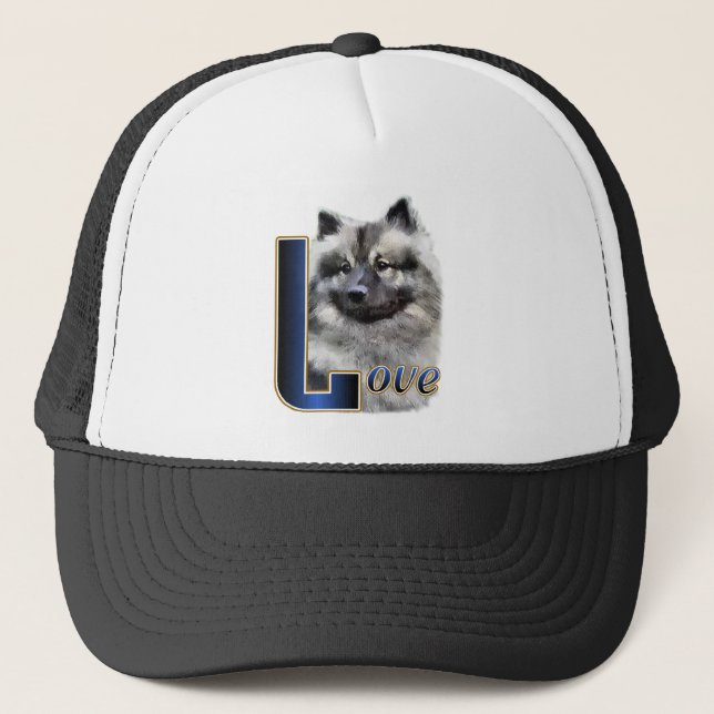 Keeshond Art Geschenke Truckerkappe (Vorderseite)