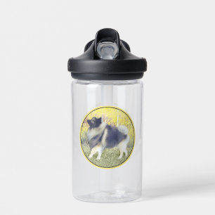 Keeshond Aspen Gemälde - Süße originale Hundekunst Trinkflasche