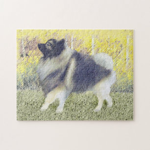 Keeshond Aspen Painting - Niedliche Originalkunst