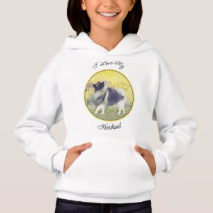 Keeshond Aspen Painting - Niedliche Originalkunst Hoodie